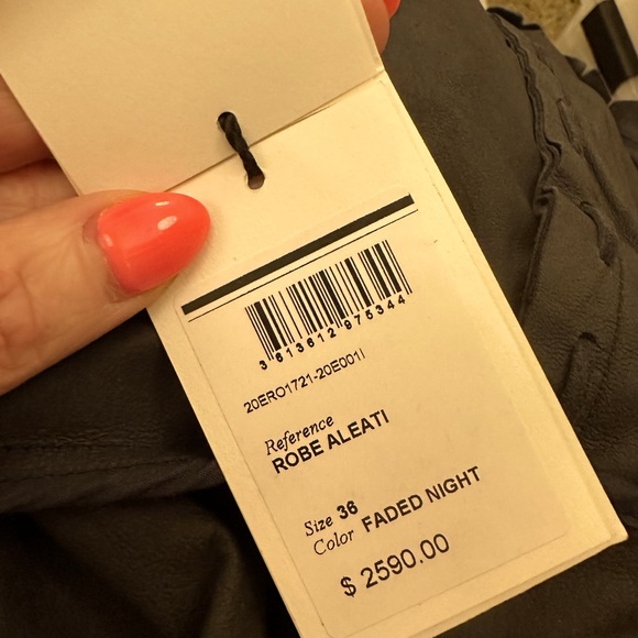 Isabel Marant Aleati Leather Dress in Slate Blue - Picture 4 of 4